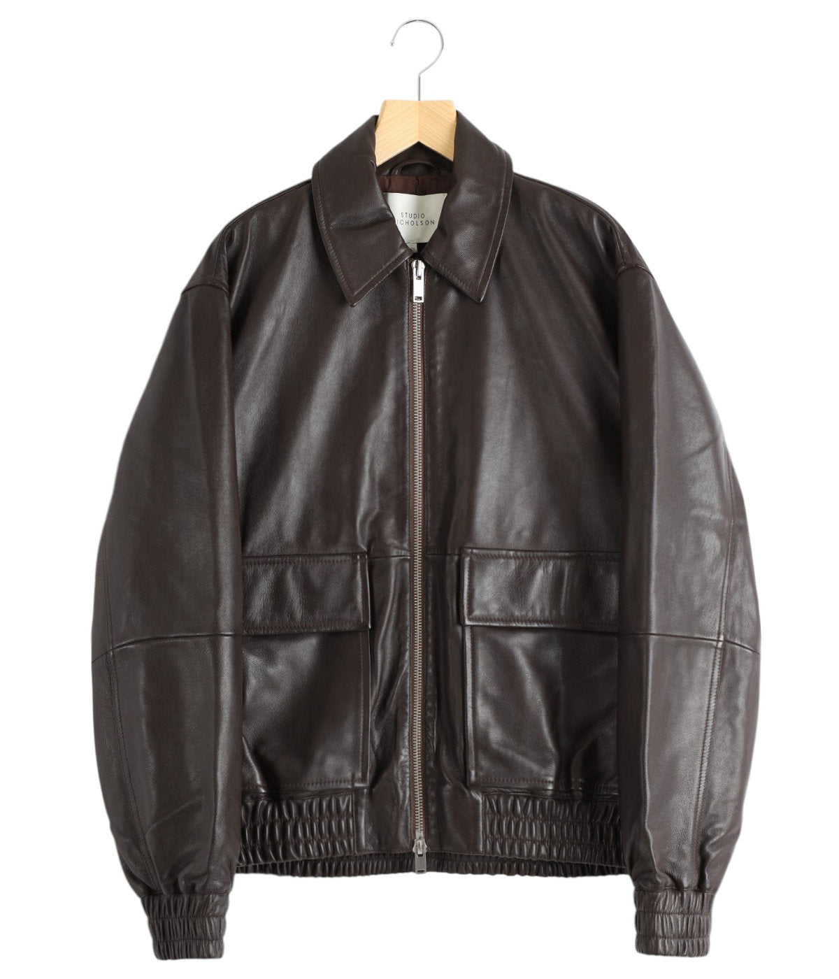 STUDIO NICHOLSON / LEATHER BOMBER JACKET - PISTON -